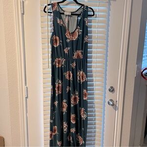 Boutique Floral Maxi Dress - L